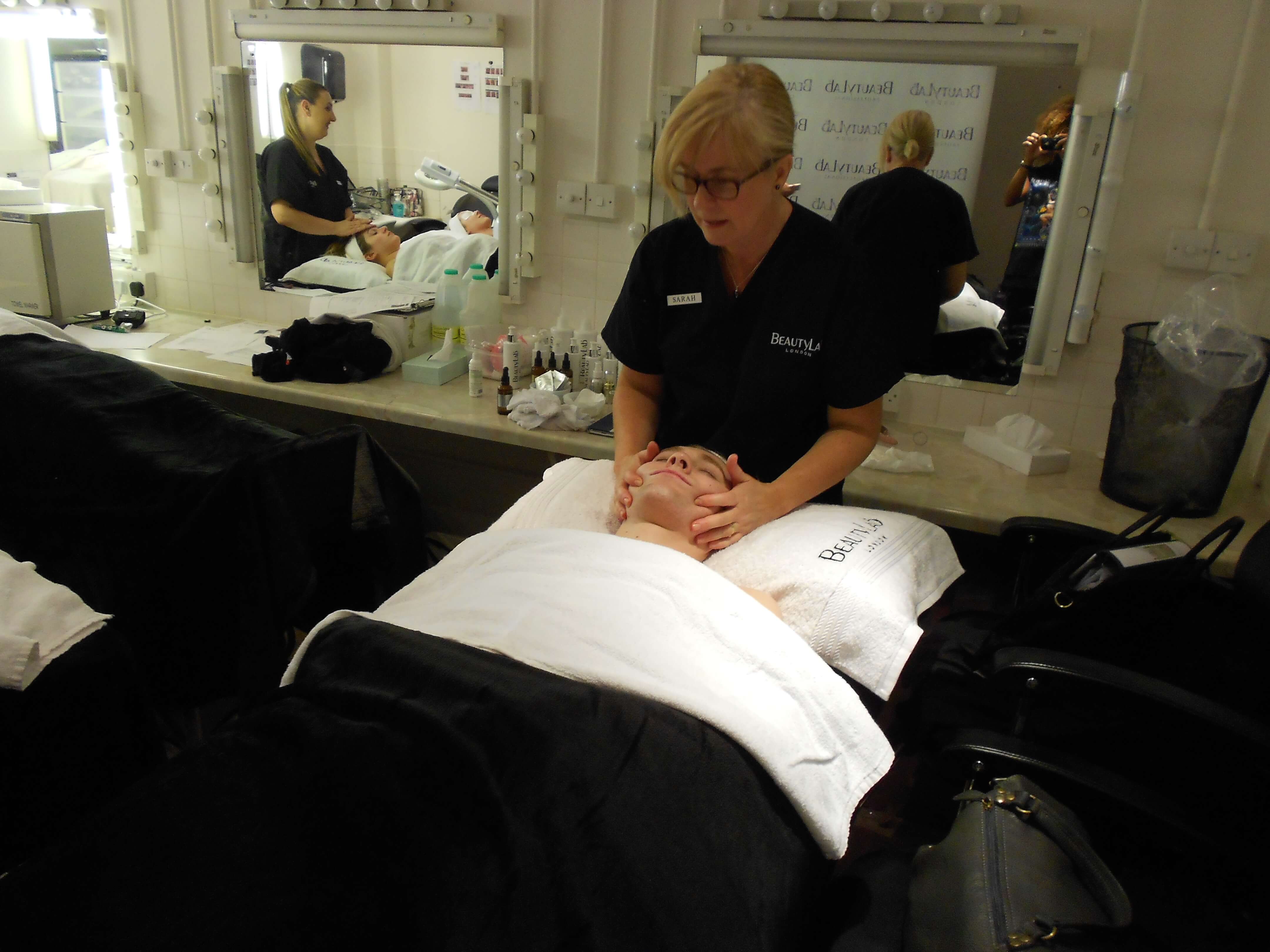 Sarah Corballis, celebrity facialist